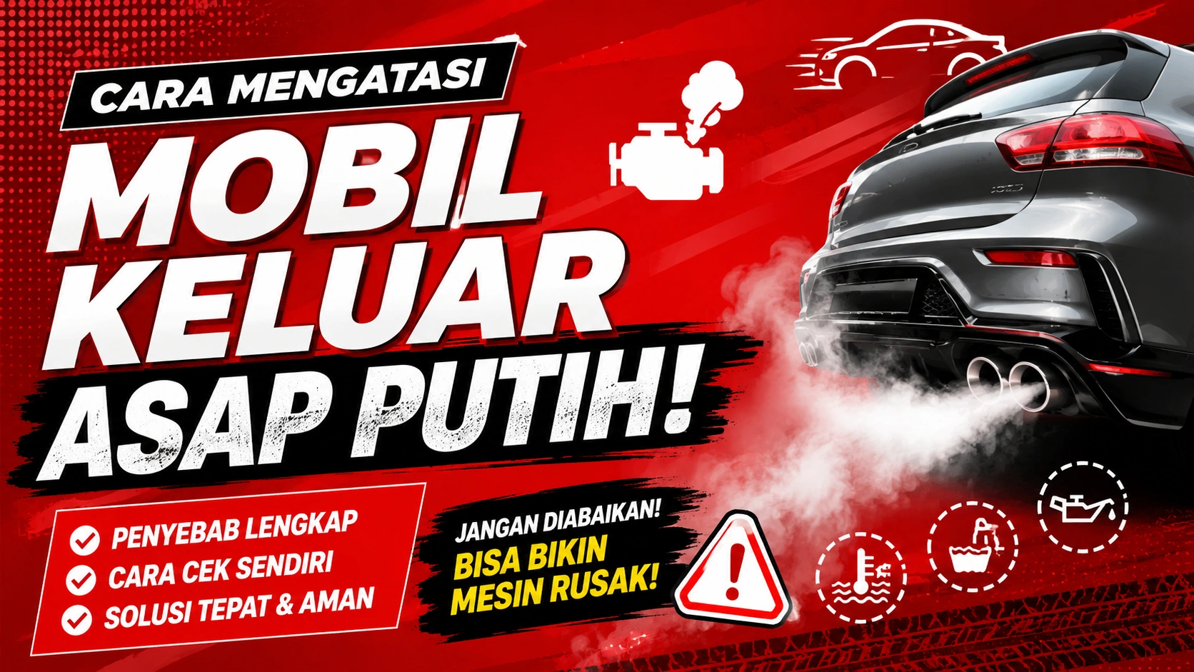 Cara Mengatasi Mobil Keluar Asap Putih