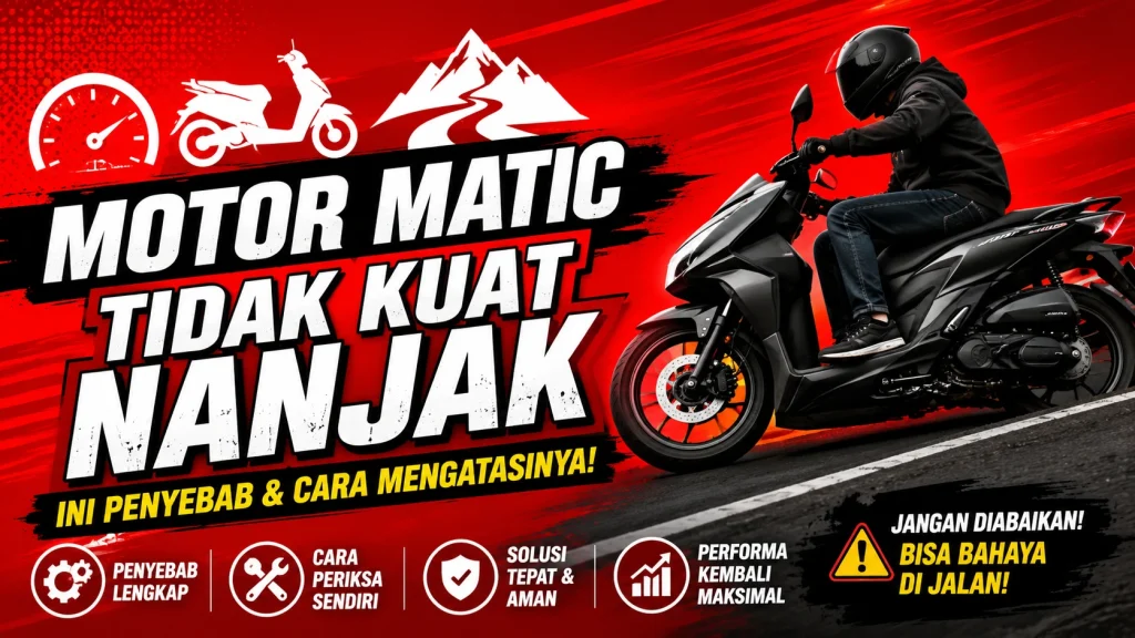 Penyebab Motor Matic Tidak Kuat Nanjak