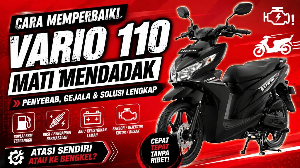 Cara Memperbaiki Motor Vario 110 Mati Mendadak