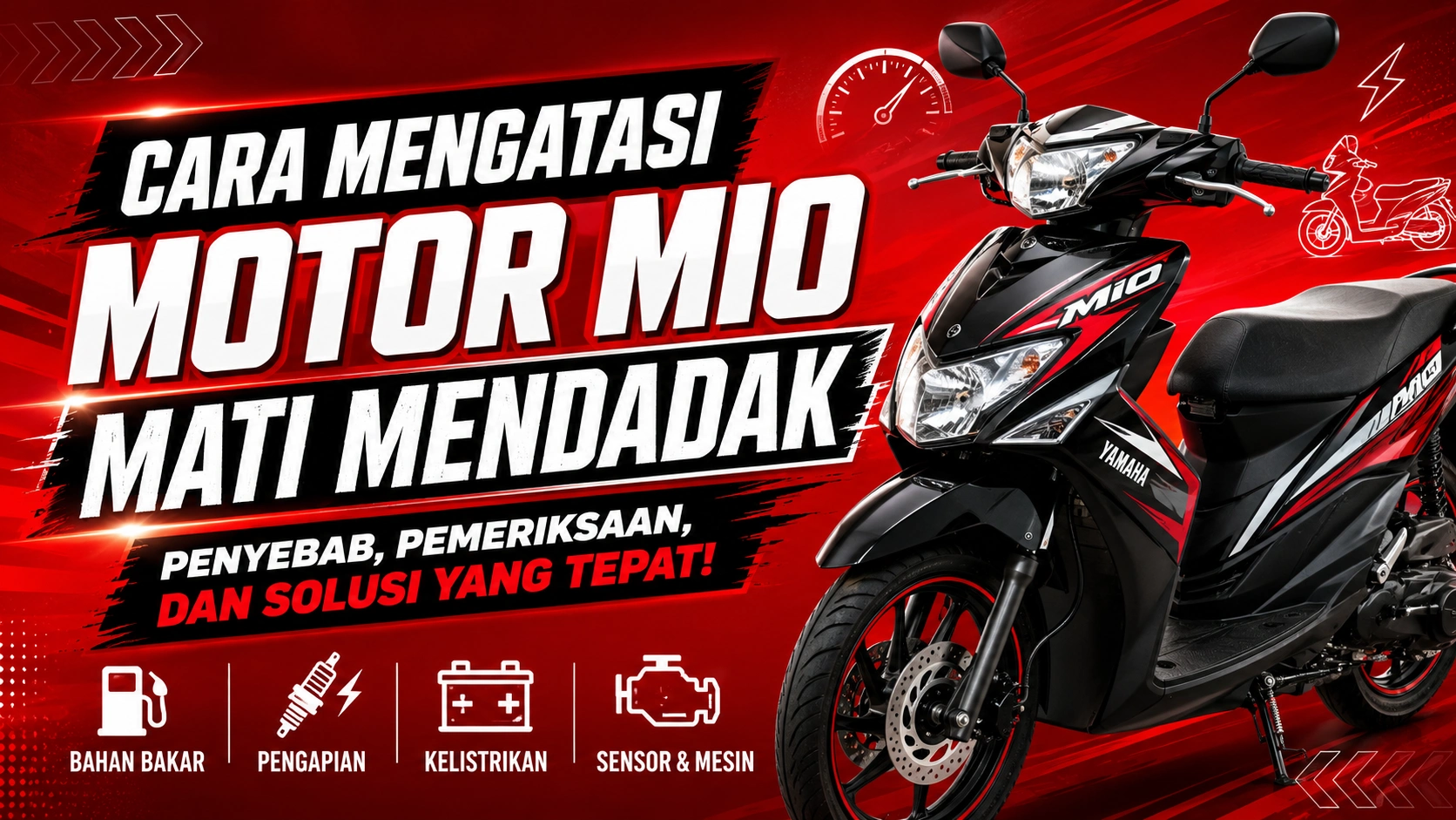 Cara Mengatasi Motor Mio Mati Mendadak