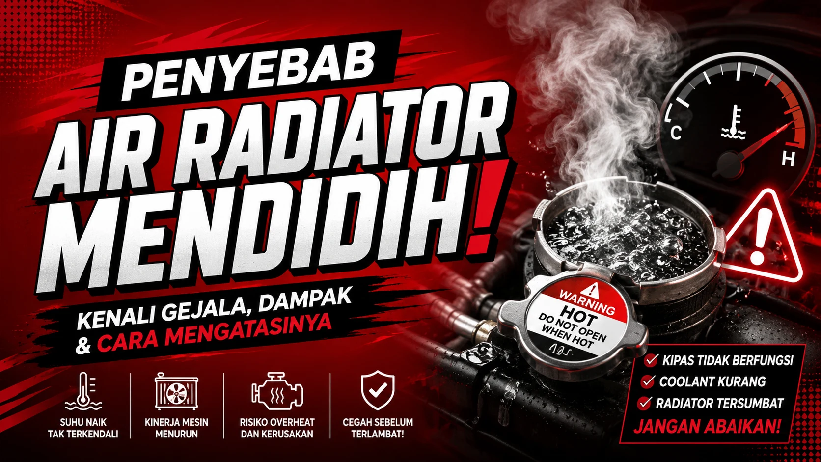 Penyebab Air Radiator Mendidih