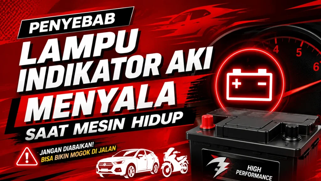 Penyebab Lampu Indikator Aki Menyala Saat Mesin Hidup